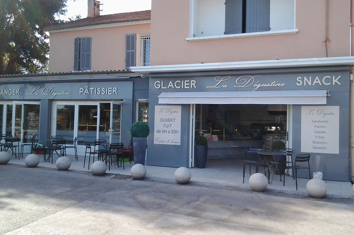 Enseigne Façade & Drapeau, La Boulangerie des Amis