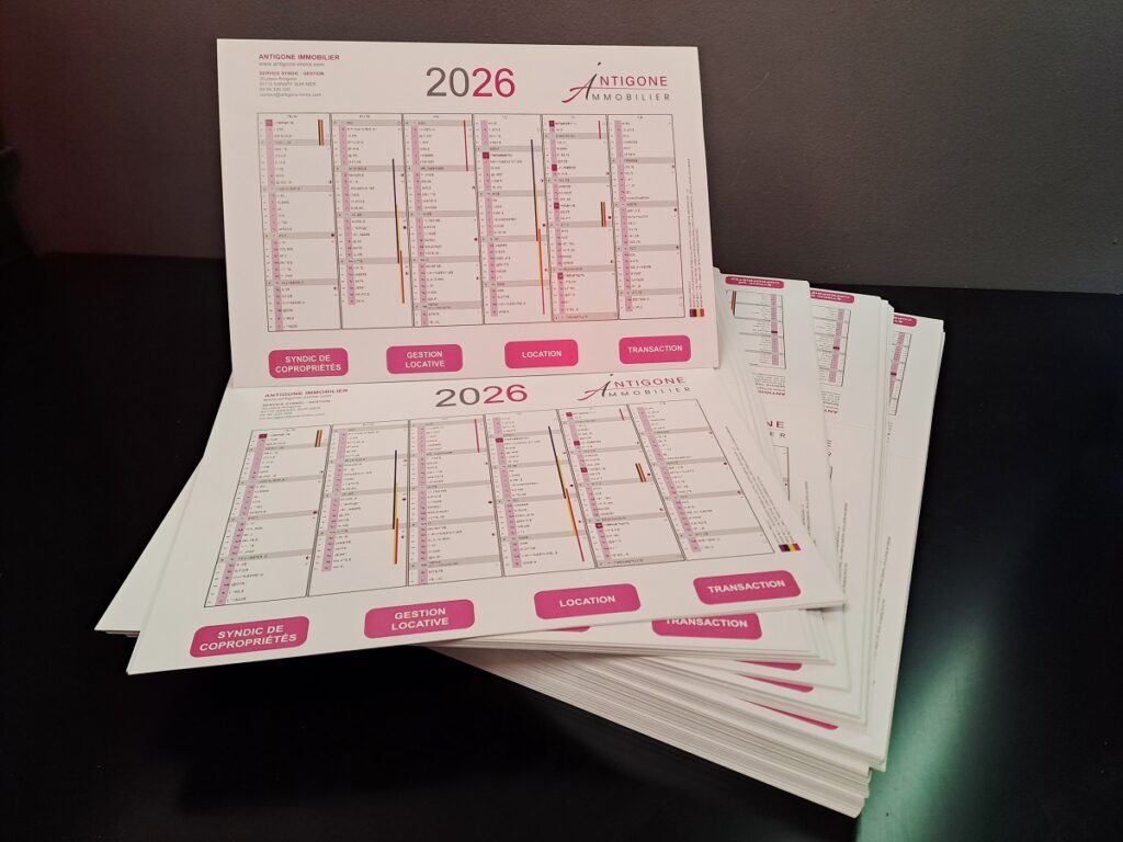 impression calendriers publicitaires Var