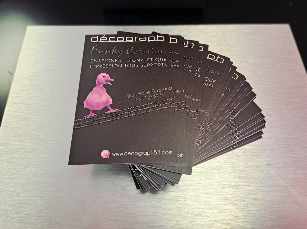 Impression de cartes de visite