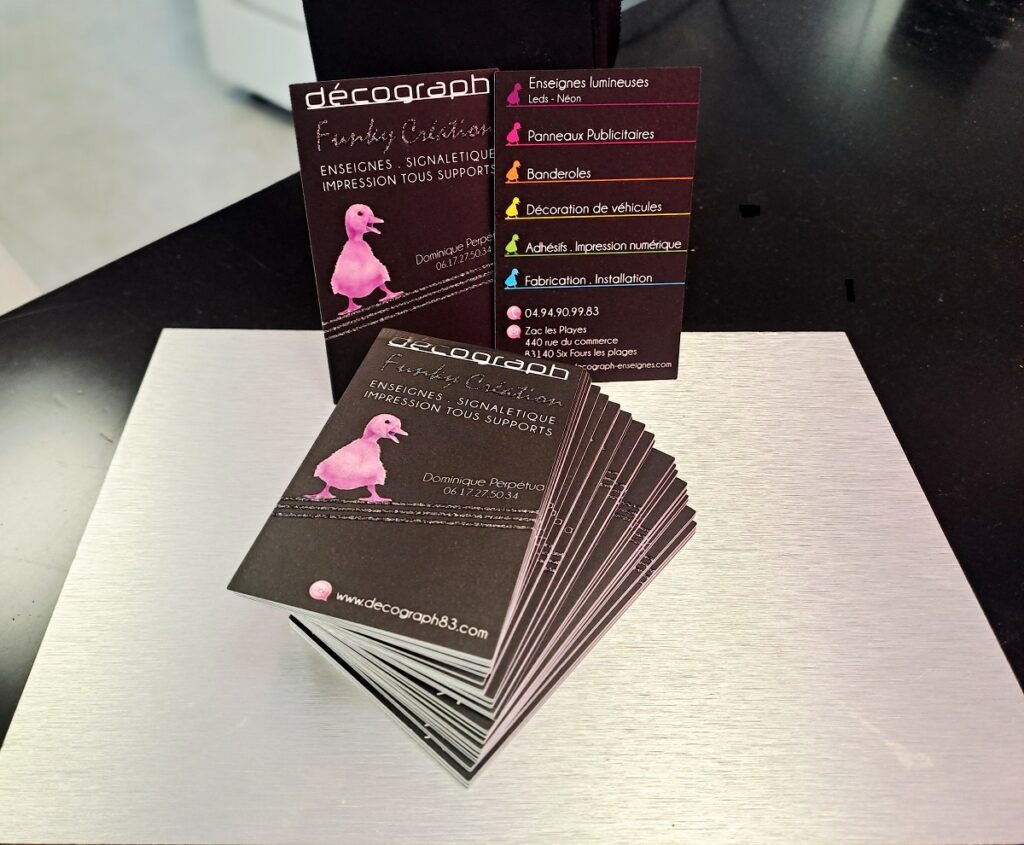 cartes de visites professionnelles personnalisées var