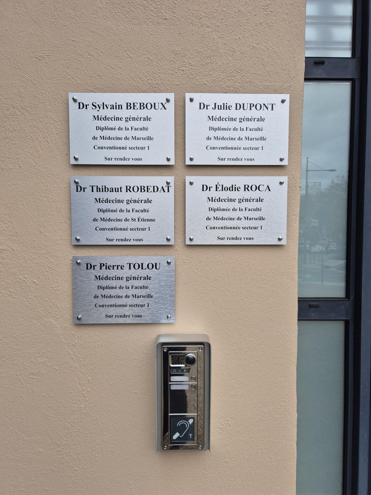 plaque professionnelle médecin