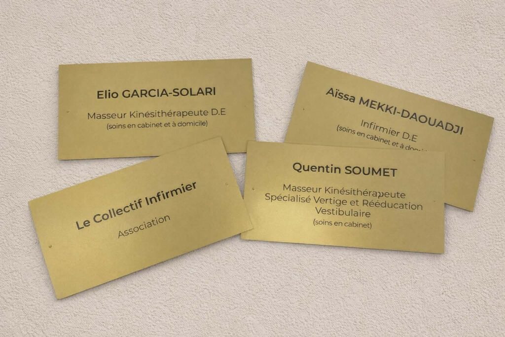 Plaque Professionnelle Médecin & Infirmier à La Ciotat