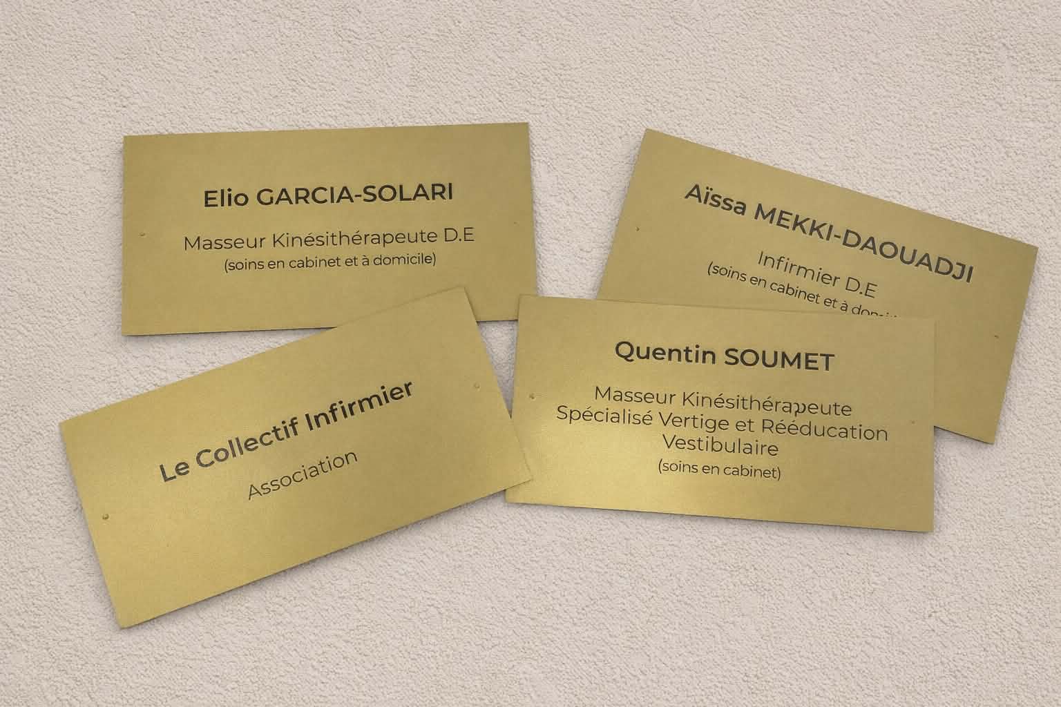 Plaque Professionnelle Médecin & Infirmier à La Ciotat