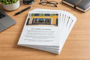 Impression de flyers pour agence immobilière à Sanary-sur-Mer