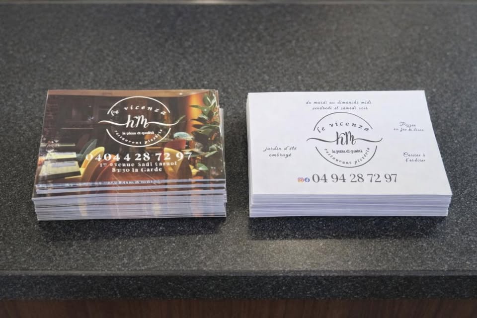 carte de visite restaurant