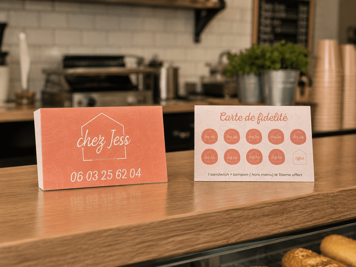 Cartes de fidélité Bandol pour Snack Chez Jess