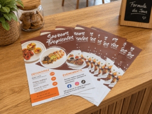 Flyers pour traiteur à Six fours les plages (83140)