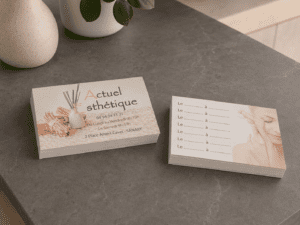 Impression de carte de visite pour institut de beauté à Sanary
